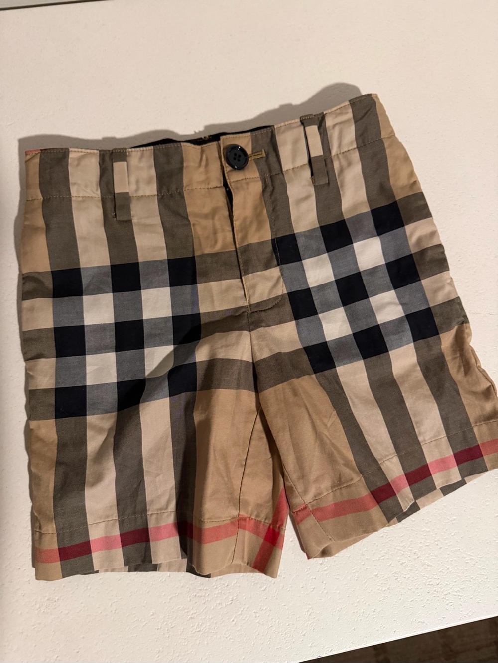 Burberry Plaid Kids Shorts